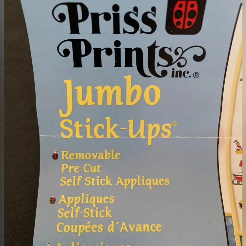 Jumbo Stick-Ups Wall Decor Vehicles Removable Appliques Primary Colors Room Art